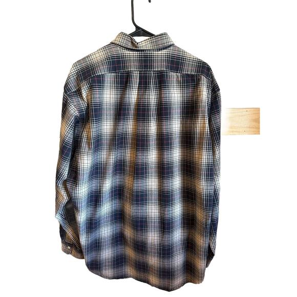 Ralph Lauren L "Blake" 100% Cotton Long Sleeve Button Down Polo Plaid Very Nice - Picture 7 of 9